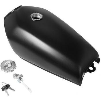 Réservoir Moto Universel 9L Noir avec Interrupteur