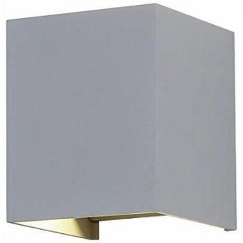 Applique LED Quadrata 11W 3000K Carcassa Grigia IP54