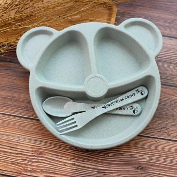 Children's Wheat Straw Dinner Plate and Bowl Set