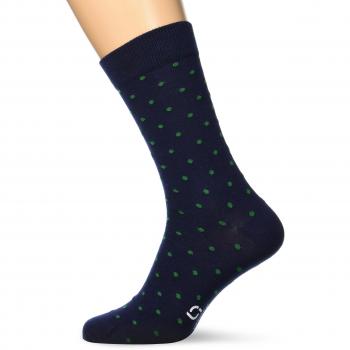 Besocks - Calcetines de hombre altos de algodón orgánico color azul marino