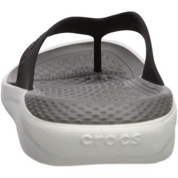 Crocs LiteRide Flip U, Chanclas Unisex Adulto, (Black/Smoke)