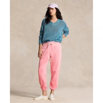 Jogging de Mujer Polo Ralph Lauren Rosa Regular Fit con Cordón en la Cintura