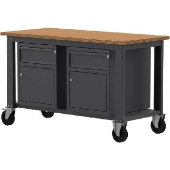 Banco Lavoro SOGI X3N_110LR 1.5m Piano Legno 2 Armadi Anta Cassetto