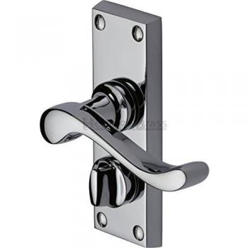 Bedford Privacy Door Handle (Set of 2) Finish: Antique Brass