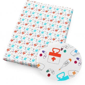 50*145cm Healthy Nurse Cotton Fabric for Sewing Projects