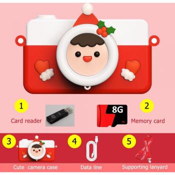 Cámara digital de dibujos animados para niños en Navidad