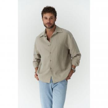 Camisa Dylan Soft Hombre Caqui L – Estilo Casual y Cómodo