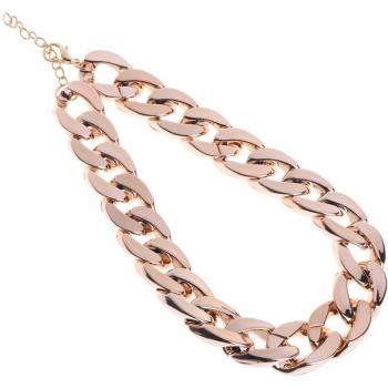 Gold Chain Safety Collar for Dogs with ID Tag - 36cm/45cm