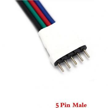 5 Pcs Male Female LED Cable Connector for 5050 3528 SMD RGB RGBW