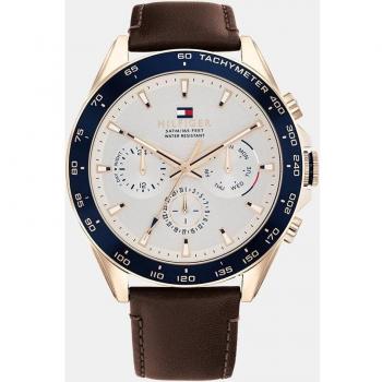 Reloj de hombre Tommy Hilfiger 1791966 multifunción piel marrón