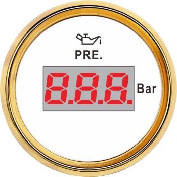 52mm Oil Pressure Meter 0-10bar Stainless Steel