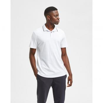 Polo Transpirable Selected Coolmax Blanco