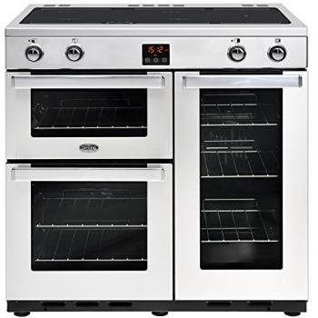 Belling Cookcentre 90Ei Professional Stainless Range Cooker, 90cm, 444444078
