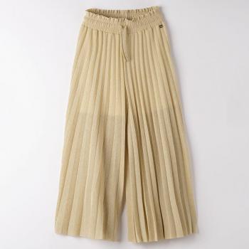 Pantalone lurex ampio per ragazza oro