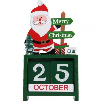 Lovely Christmas Wooden Calendar for Home Office
