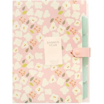 Dossier A4 1PC « Fleurs Fraîches » Bureau École