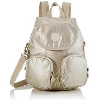 Sac à dos Kipling Firefly Up en Or pour Femme, taille moyenne de 22x31x14 cm