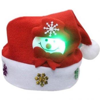 LED-Schneemann mit freundlicher Hütte