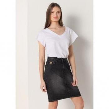 Falda Tejana Negra Lois Jeans Casual