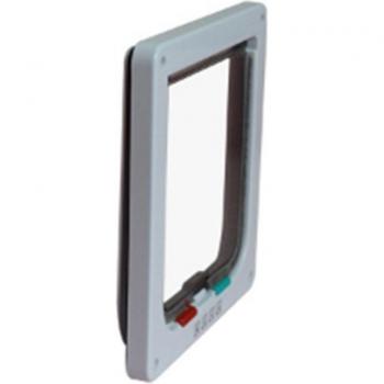 Lockable 4-Way Pet Door for Cats and Dogs - Durable ABS - S, M, L, XL