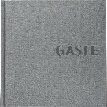 Brunnen Gästebuch 25x25cm Metallico silber 100 Blatt