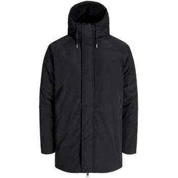 Cappotto lungo Jack & Jones con cappuccio nero