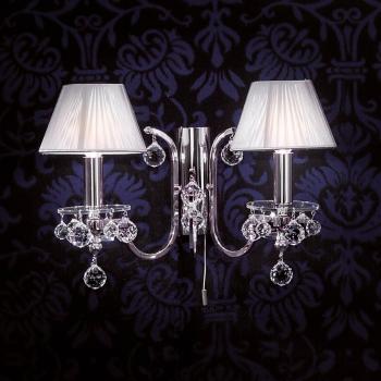 Lampe d’Ambiance Orion Textile Argenté KristallDesign Duo