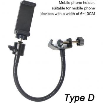 Adjustable Clip Microphone Holder for Smartphones and Tablets