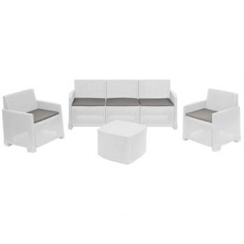 Alassio Outdoor Set con Divano e Tavolino Contenitore