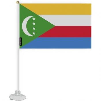 Mini Comoros Flag with Adhesive Backing
