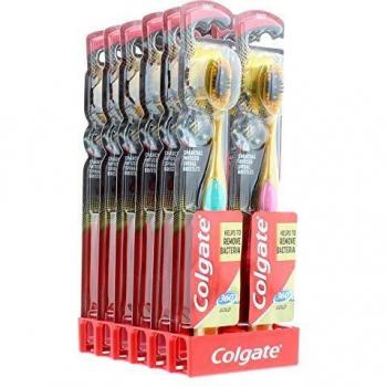 Colgate 360 Gull‑Tannbørste – myk og effektiv