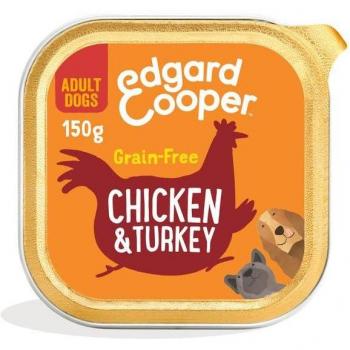 Edgard & Cooper Comida Húmeda para Perros Adultos 11x150g Pollo y Pavo