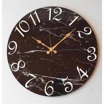 Horloge décorative murale marbre 50cm vintage