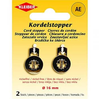 KLEIBER Kordelstopper aus Metall, silber