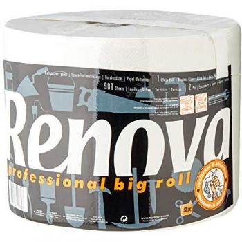 Pack 6 × Essuie‑main Renova Big Roll 900 feuilles – RENOVA