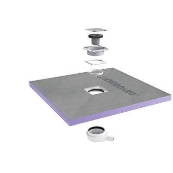 JACKON Receveur de douche à carreler Aqua Centré 900x900x40mm siphon horizontal offert