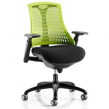 Flex Task Operator Chair Black Frame With Black Fabric Seat G