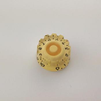 Amber Serrated Electric Guitar Speed Control Knob - 1 PCS