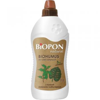 Biohumus płynny do roślin zielonych 1L BIOPON - nawóz organiczny
