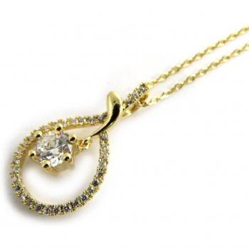Collare Tesori di Lily M8883 Oro Placcato Bianco Dorato “Diva”