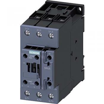 Siemens - Contattore di potenza AC3 50A 22kW 400V 1NO 1NC 220VAC 3RT20361AN20