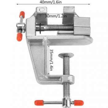 Exquisito tornillo de mesa multiusos con abrazadera para garaje