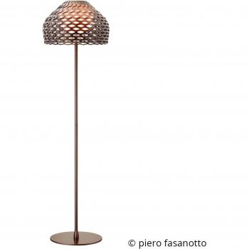 FLOS Tatou F, piantana con dimmer, grigio ocra