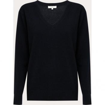 Vince Cashmere Knitwear - Female - Blue - XS - V-Neck for Weekend