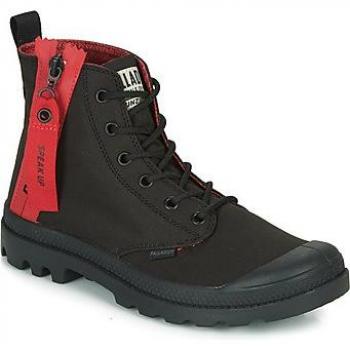 Botines Palladium PAMPA UNZIPPED en color negro