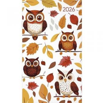 Eulen-Taschenkalender 2026 - 64 Seiten - Weekly