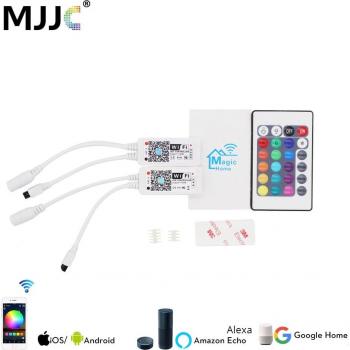 Remote-Controlled RGB/RGBW LED Strip Dimmer - WiFi & Bluetooth with Google Assistant Integration