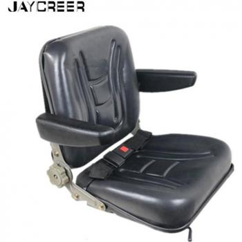 JayCreer Asiento de Cubo Plegable con Cinturones para Tractor y Camión