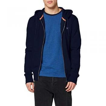 Superdry Sweat-Shirt À Capuche Zip Collective, Bleu (Rich Navy ADQ), 2XL Homme
