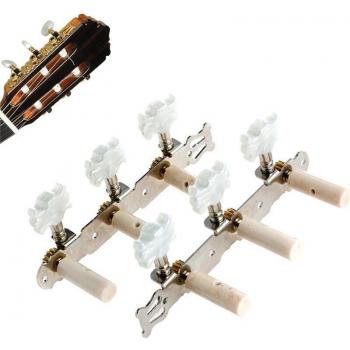 Classic Guitar Machine Tuners White Tuning Pegs